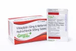 Vildagliptin 50 mg + Metformin 500 mg Tabs- GA