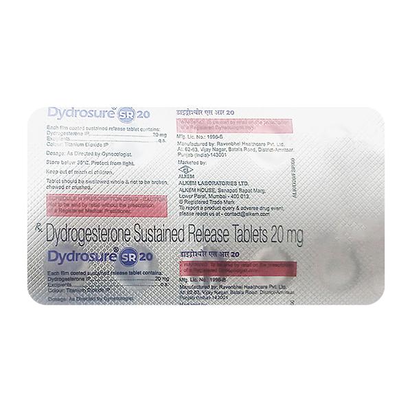 DYDROSURE SR 20 Tablet 10's