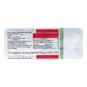 Crina Ncr 10mg Tablet 10'S