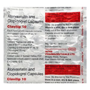 Clavilip 10mg Capsule 15'S