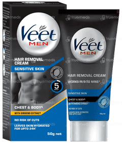 Veet Men Sensitive Skin Hair Removal Cream 50gm
