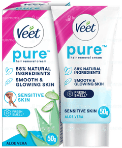 Veet Pure Aloe Vera Sensitive Skin Hair Removal Cream 50gm