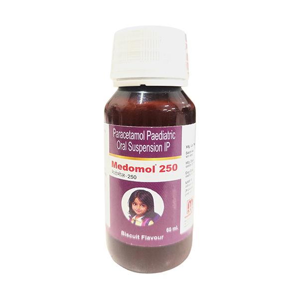 MEDOMOL 250 BISCUIT FLAVOUR Oral Suspension 60ml