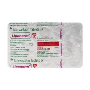 Liponorm 20mg Tablet 15'S