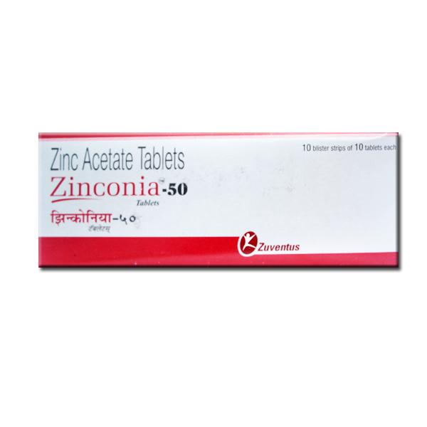 ZINCONIA 50MG TAB 10`S