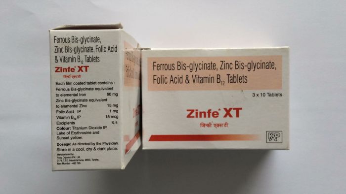 ZINFE XT TAB 10`S