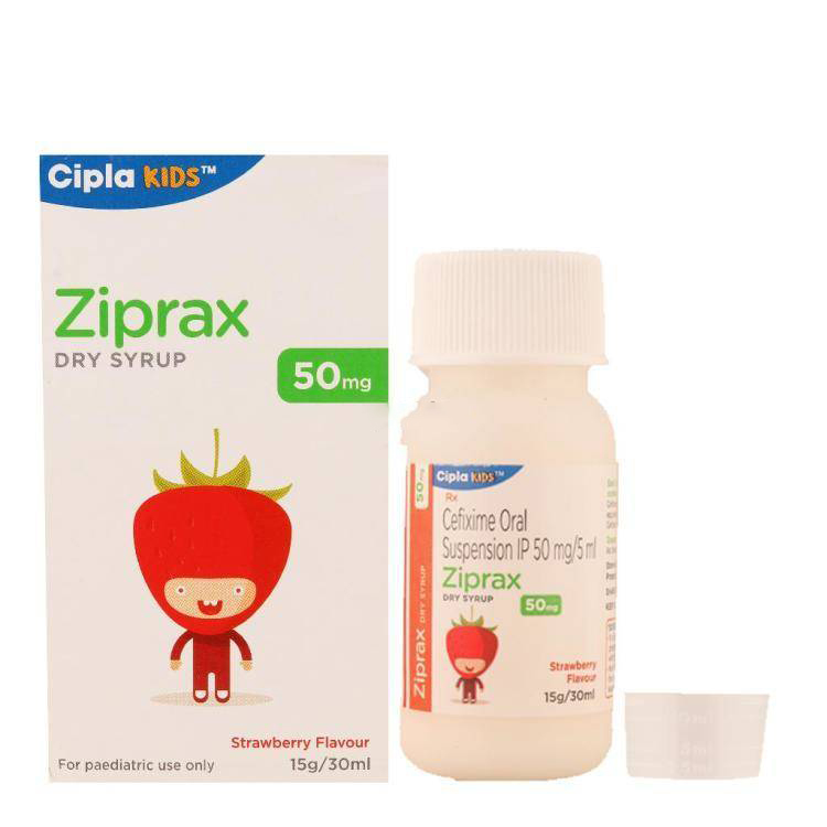 ZIPRAX 50MG 30ML DRY SYP