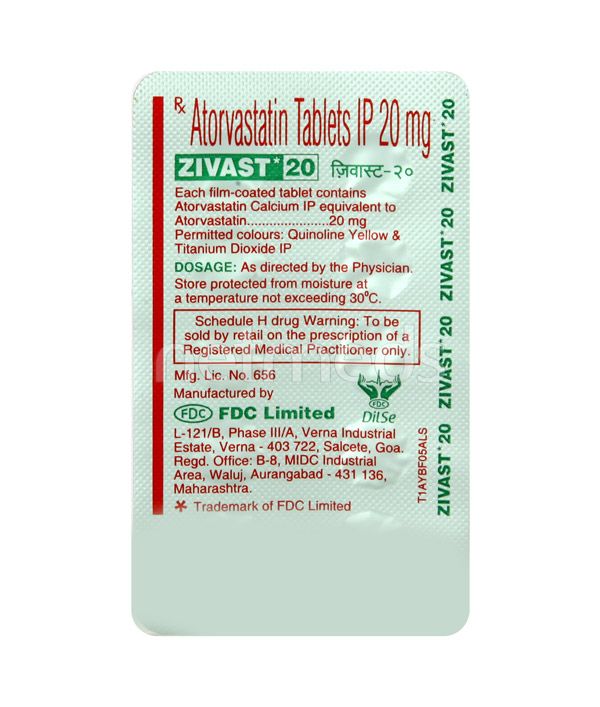 ZIVAST 20MG TAB 10`S