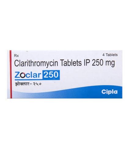 ZOCLAR 250MG TAB 4`S