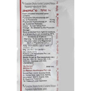 ZINEPRA 10MG TAB 10`S