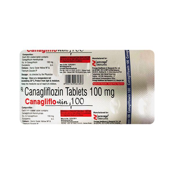 CANAGLIFLOWIN 100 Tablet 10's