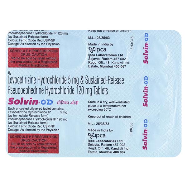Solvin OD Tablet 10'S