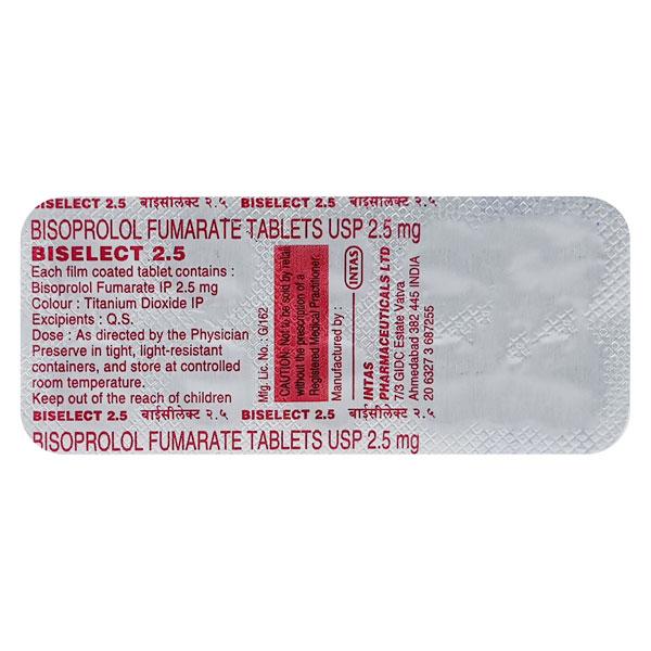 Biselect 2.5mg Tablet 10'S