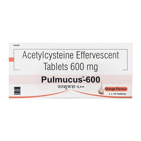 PULMUCUS 600 ORANGE FLAVOUR Effervescent Tablet 10's
