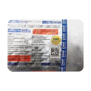 GLIZID M 40/500 Tablet 10's