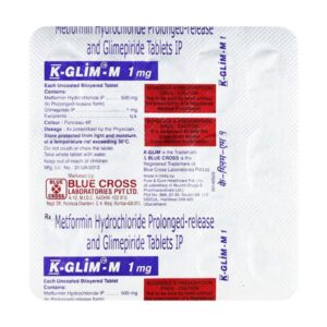 K Glim M 1mg Tablet 15'S