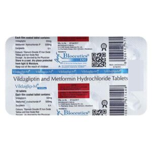 VILDAGLIP M 50/500mg Tablet 10's