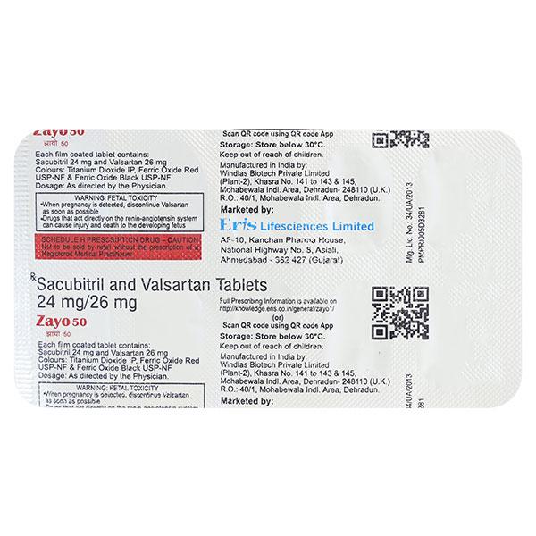 ZAYO 50 Tablet 10's